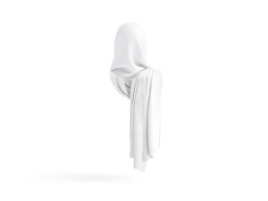 White Shayla - muslim traditional woman headscarf 3D-Modell