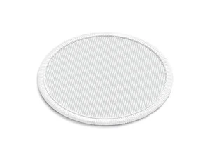 White Round Embroidered Patch - lying embroidery circle badge 3D Model