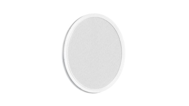 White Oval Embroidered Patch - lying embroidery ellipse badge 3D Model .c4d .max .obj .3ds .fbx .stl .blend 