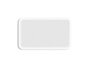 White Rectangular Embroidered Patch - lying embroidery rectangle badge 3D Model