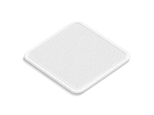 White Square Embroidered Patch - embroidery quadratic badge Modèle 3D
