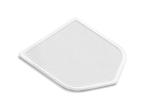 White Shield Embroidered Patch - lying embroidery emblem 3D Model