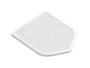 White Shield Embroidered Patch - lying embroidery emblem 3D Model