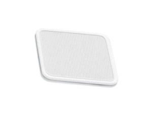 White Rhombus Embroidered Patch - lying embroidery rhomb badge Modèle 3D