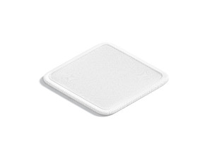 White Rhombus Embroidered Patch - lying embroidery rhomb badge Modèle 3D