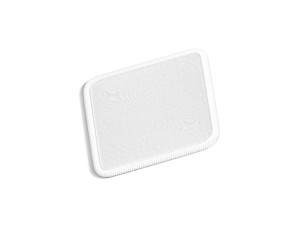 White Rhombus Embroidered Patch - lying embroidery rhomb badge Modèle 3D