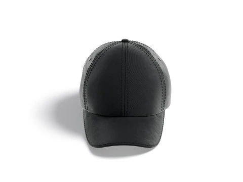 Black Baseball Cap - sport hat with visor 3D Model