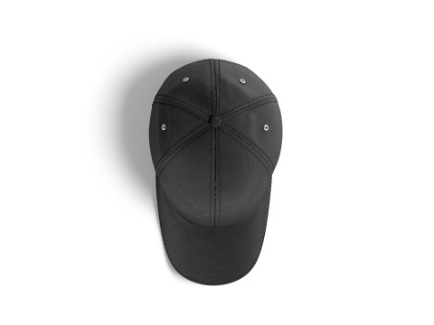 Black Baseball Cap - sport hat with visor 3D Model