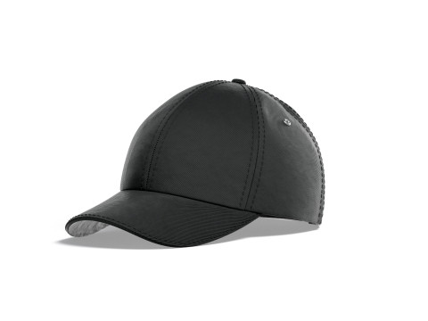 Black Baseball Cap - sport hat with visor 3D Model