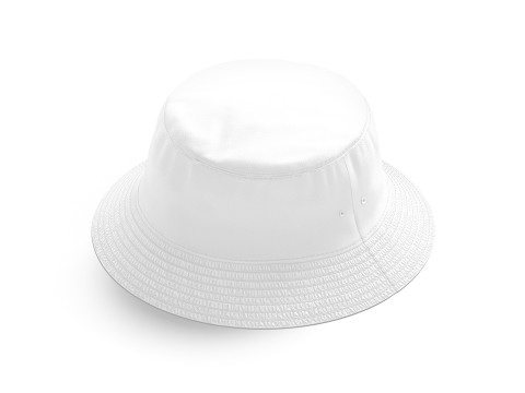 White Bucket Hat - summer head wear panama 3Dモデル