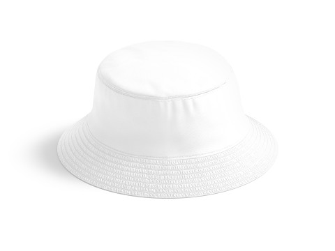 White Bucket Hat - summer head wear panama 3Dモデル