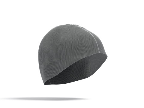 Blue Swim Cap 2 Types - lying and no gravity swimming hat set Model 3D