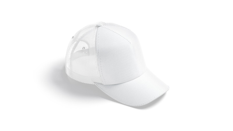 White Trucker Hat - sport mesh baseball cap 3Dモデル .c4d .max .obj .3ds .fbx .stl .blend 