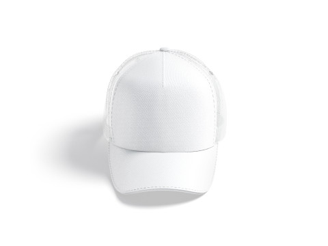 White Trucker Hat - sport mesh baseball cap 3Dモデル