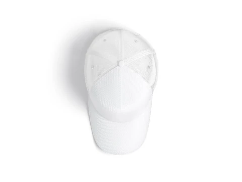 White Trucker Hat - sport mesh baseball cap 3D Model