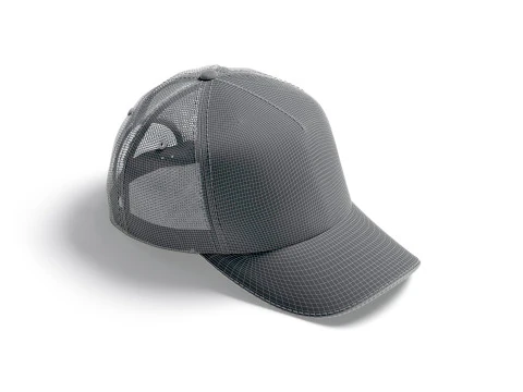 White Trucker Hat - sport mesh baseball cap 3D Model