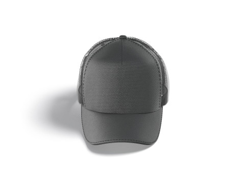 Black Trucker Hat - sport mesh baseball cap Modèle 3D