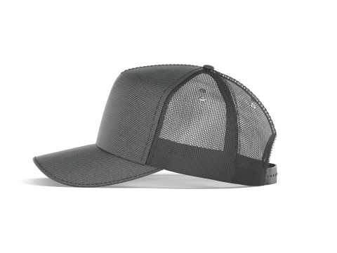 Black Trucker Hat - sport mesh baseball cap Modèle 3D