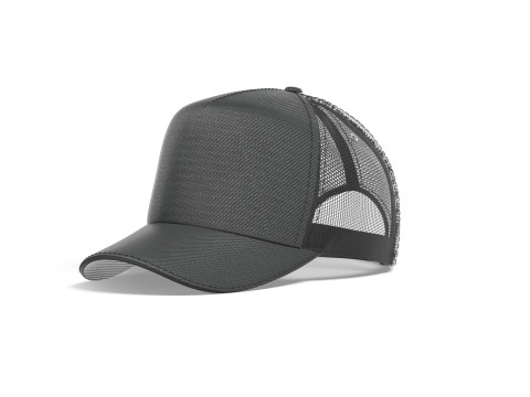 Black Trucker Hat - sport mesh baseball cap Modèle 3D