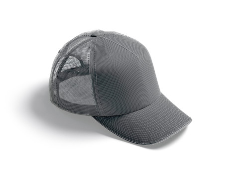 Black Trucker Hat - sport mesh baseball cap Modèle 3D