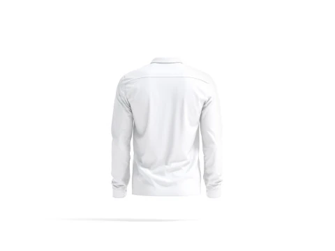 White Dress Shirt - men long sleeve classic shirt 3D Model