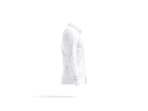 White Dress Shirt - men long sleeve classic shirt 3D Модель