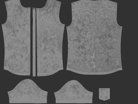 Camisa branca de manga curta &ndash; camisa social masculina com bot&otilde;es Modelo 3D