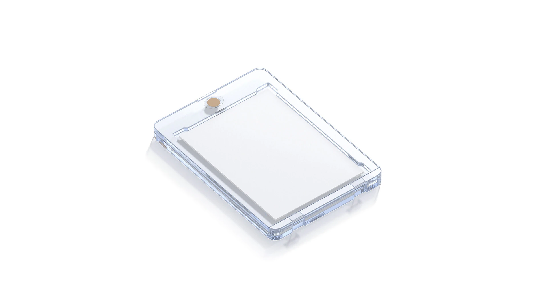 Transparent Magnetic Trading Card - plastic collectible graded case 3D Model .c4d .max .obj .3ds .fbx .stl .blend 