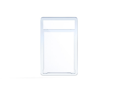 Transparent Trading Card - plastic collectible graded case Modelo 3D