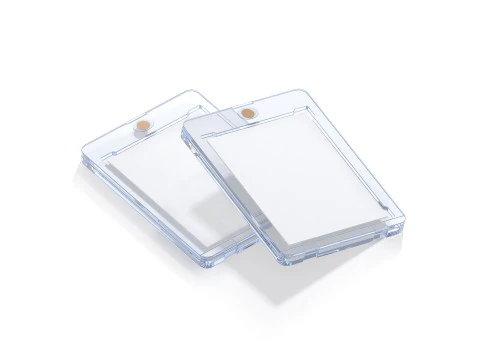 Transparent Magnetic Trading Card Stack - 2 plastic collectible graded case 3D Model