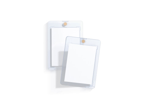 Transparent Magnetic Trading Card Stack - 2 plastic collectible graded case 3D Model