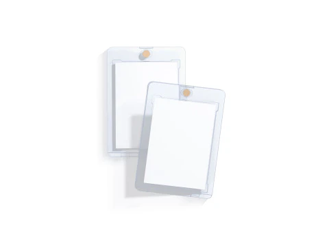 Transparent Magnetic Trading Card Stack - 2 plastic collectible graded case 3D Model