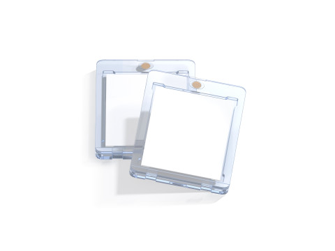Transparent Magnetic Trading Card Stack - 2 plastic collectible graded case 3D Model