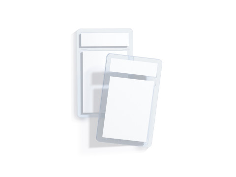 Transparent Trading Card Stack - 2 plastic collectible graded case Model 3D