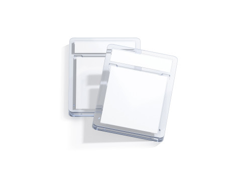 Transparent Trading Card Stack - 2 plastic collectible graded case Model 3D
