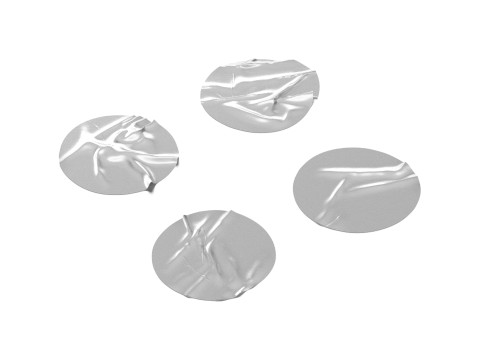 Adhesive Sticker Tape Set - round scotch piece 3D Модель