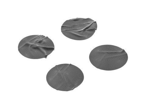 Adhesive Sticker Tape Set - round scotch piece 3D Модель
