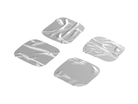 Adhesive Sticker Tape Set - square scotch piece 3D Модель
