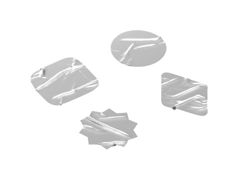 Adhesive Sticker Tape Set - round square rhombus star 4 scotch shape Modelo 3D
