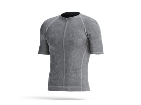 White Men Cycling Jersey - bicycle zipper sport t-shirt 3D Модель