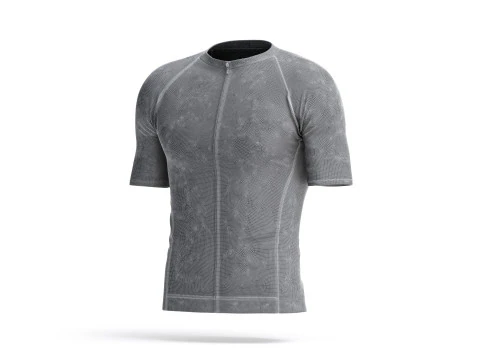 White Men Cycling Jersey - bicycle zipper sport t-shirt 3D Model
