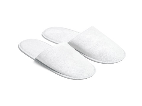 White Hotel Slippers - pair of home terry flip-flops Modelo 3D