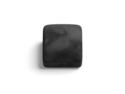 Black Wedding Ring Box Set - opened and closed jewelry box Model 3D