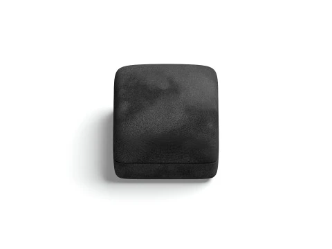 Black Wedding Ring Box Set - opened and closed jewelry box 3D Model