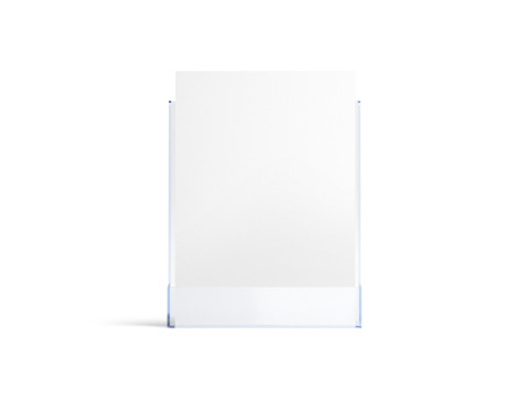 Acrylic A5 Flyer Holder - brochure in glass plastic transparent tray Model 3D