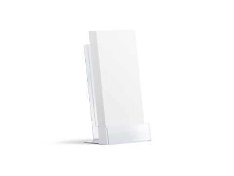 Acrylic Euro Flyer Holder - brochure in glass plastic transparent tray Modelo 3D