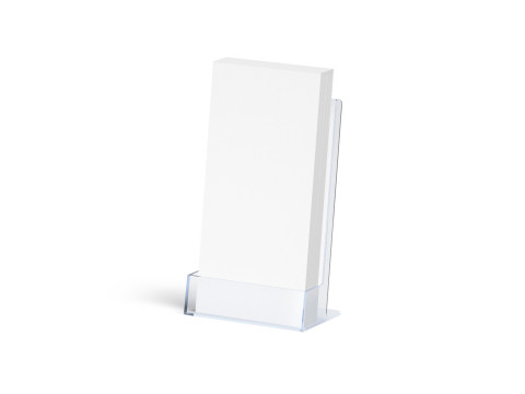Acrylic Euro Flyer Holder - brochure in glass plastic transparent tray 3D Model
