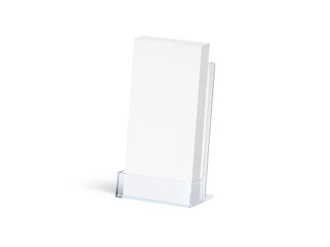 Acrylic Euro Flyer Holder - brochure in glass plastic transparent tray 3D Model
