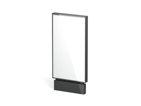 Vertical Rectangular Street Billboard - advertising sidewalk pylon 3D Модель