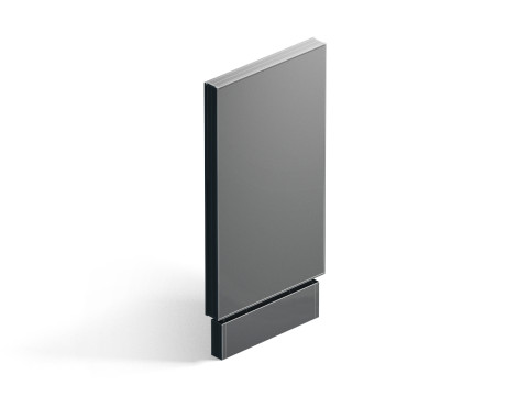 Vertical Rectangular Street Billboard - advertising sidewalk pylon 3D Модель